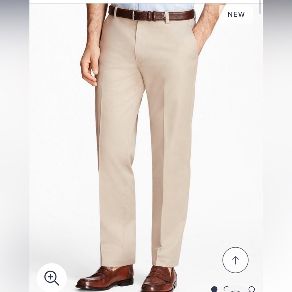 Men’s Brooks Brothers Advanced Chino Milano (Slim) Fit in Khaki. W32 L32